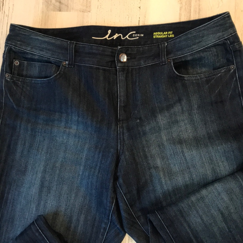 INC denim Regular fit Straight leg jeans size 14